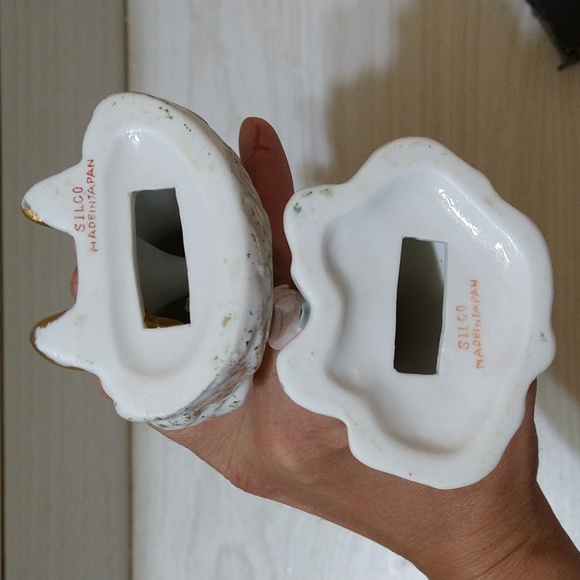 Vintage Victorian-Style Porcelain Silco Figurines Made In Japan - Picture 3 of 3